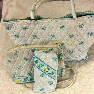 Watercolor (1999) Snappy Tote, Small Purse & Double Eyeglass Case